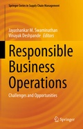 Cover: Responsible Business Operations - Springer