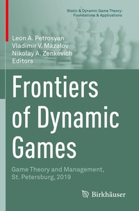 Enlarge image Cover: Frontiers of Dynamic Games - Birkhäuser