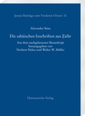 Cover: Die sab&auml;ischen Inschriften aus ?afar - Harrassowitz Verlag