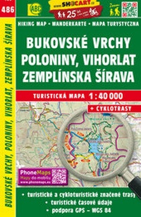 Abbildung von: Bukovské vrchy, Poloniny, Vihorlat, Zemplínska sírava / Bukovec-Berge, Waldkarpaten, Vihorlatgebirge, Sempliner Weite (Wander - Radkarte 1:40.000) - SHOCart
