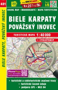 Abbildung von: Biele Karpaty, Povázský Inovec / Weißen Karpaten, Inowetz (Wander - Radkarte 1:40.000) - SHOCart