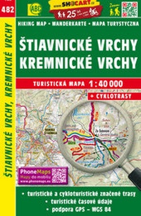 Abbildung von: Stiavnické vrchy, Kremnické vrchy / Schemnitzer Berge, Kremnitzer Berge (Wander - Radkarte 1:40.000) - SHOCart