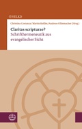 Cover: Claritas scripturae? - Evangelische Verlagsanstalt