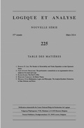 Bild: Logique et Analyse - Peeters