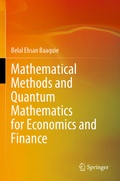Cover: Mathematical Methods and Quantum Mathematics for Economics and Finance - Springer