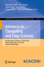 Cover: Advances in Computing and Data Sciences - Springer