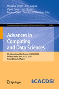 Cover: Advances in Computing and Data Sciences - Springer