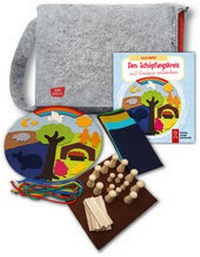 Abbildung von: Den Schöpfungskreis mit Kindern entdecken - eine Erzähltasche mit Legematerial und Praxisbuch - Don Bosco Medien