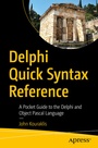 Cover: Delphi Quick Syntax Reference - APress