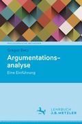 Cover: Argumentationsanalyse - J.B. Metzler