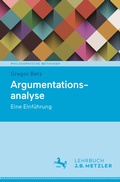 Cover: Argumentationsanalyse - J.B. Metzler