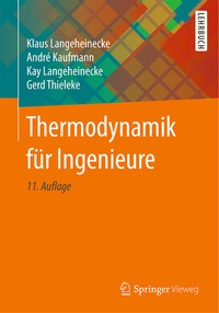 Bild vergrößern Bild: Thermodynamik für Ingenieure - Springer Vieweg