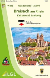 Abbildung von: W246 Wanderkarte 1:25 000 Breisach am Rhein - Landesamt für Geoinformation und Landentwicklung Baden-Württemberg (LGL)