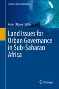 Cover: Land Issues for Urban Governance in Sub-Saharan Africa - Springer