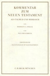 Abbildung von: Kommentar zum Neuen Testament aus Talmud und Midrasch Bd. 1: Das Evangelium nach Matthäus - C.H.BECK