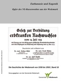 Cover: Euthanasie und Eugenik - ecrivir-die textmacher