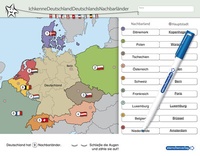 Abbildung von: Ich kenne Deutschland - Deutschlands Nachbarländer - Lerntafel mit Stift - sternchenverlag