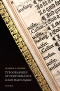 Bild: Typographies of Performance in Early Modern England - OUP eBook