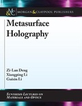 Cover: Metasurface Holography - Morgan & Claypool Publishers