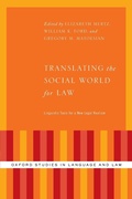 Cover: Translating the Social World for Law - Oxford University Press Inc