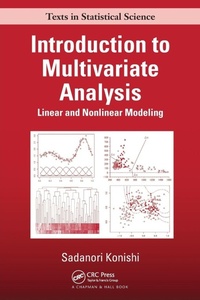 Enlarge image Cover: Introduction to Multivariate Analysis - Chapman & Hall/CRC