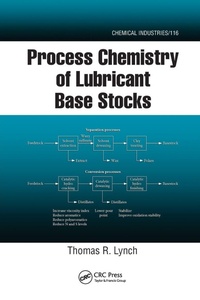 Enlarge image Cover: Process Chemistry of Lubricant Base Stocks - CRC Press