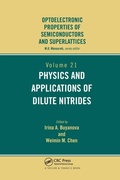 Cover: Physics and Applications of Dilute Nitrides - CRC Press