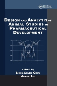 Enlarge image Cover: Design and Analysis of Animal Studies in Pharmaceutical Development - Chapman & Hall/CRC