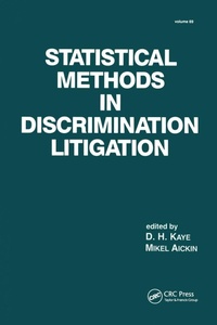 Enlarge image Cover: Statistical Methods in Discrimination Litigation - CRC Press