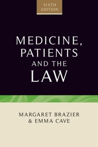 Abbildung von: Medicine, Patients and the Law - Manchester University Press