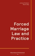 Cover: Forced Marriage Law and Practice - Bloomsbury Professional