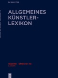 Cover: Allgemeines K&uuml;nstlerlexikon (AKL). Register zu den B&auml;nden 101-110 / L&auml;nder - De Gruyter