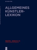 Cover: Allgemeines K&uuml;nstlerlexikon (AKL). Register zu den B&auml;nden 101-110 / K&uuml;nstlerische Berufe - De Gruyter
