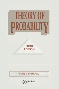 Enlarge image Cover: Theory of Probability - CRC Press