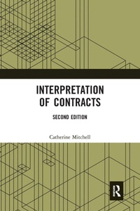Abbildung von: Interpretation of Contracts - CRC Press