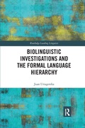 Cover: Biolinguistic Investigations and the Formal Language Hierarchy - Routledge