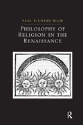 Cover: Philosophy of Religion in the Renaissance - Routledge
