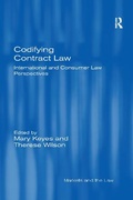 Cover: Codifying Contract Law - Routledge