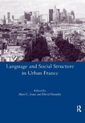 Cover: Language and Social Structure in Urban France - Routledge