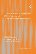 Cover: China's New Enterprise Bankruptcy Law - Routledge