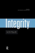 Cover: Integrity in the Public and Private Domains - Routledge