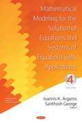 Cover: Mathematical Modeling for the Solution of Equations and Systems of Equations with Applications. Volume IV - Nova Science Publishers Inc