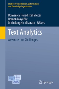 Enlarge image Cover: Text Analytics - Springer