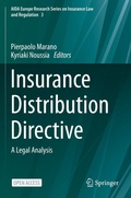 Cover: Insurance Distribution Directive - Springer