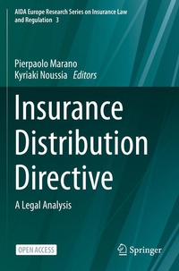 Enlarge image Cover: Insurance Distribution Directive - Springer