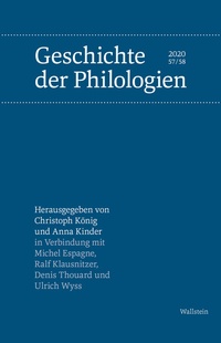 Abbildung von: Geschichte der Philologien - Wallstein