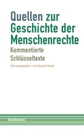 Cover: Quellen zur Geschichte der Menschenrechte - Wallstein