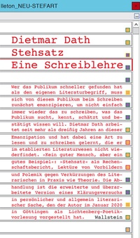 Abbildung von: Stehsatz - Wallstein