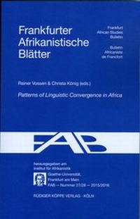 Enlarge image Cover: Patterns of Linguistic Convergence in Africa - Köppe, R