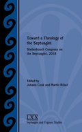 Cover: Toward a Theology of the Septuagint - Society of Biblical Literature